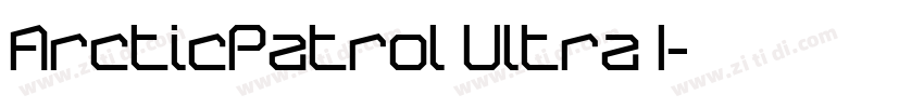 ArcticPatrol Ultra I字体转换